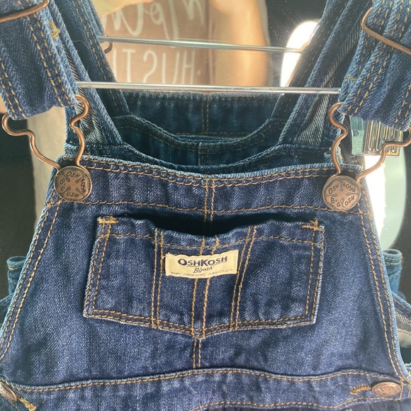 OskKosh B'gosh 2T Denim Jumper with Navy & Gold tulle skirt! 💙💙 - Picture 7 of 12